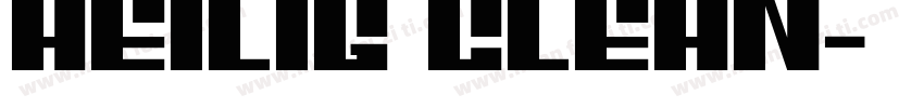 Heilig Clean字体转换